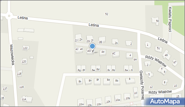 Bobrowiec, Gwiazdy Polarnej, 4G, mapa Bobrowiec