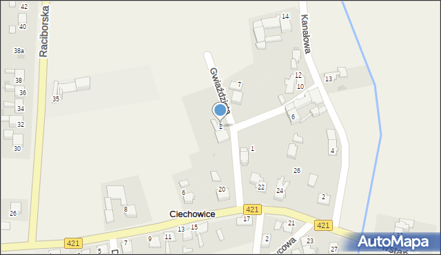 Ciechowice, Gwiaździsta, 2, mapa Ciechowice