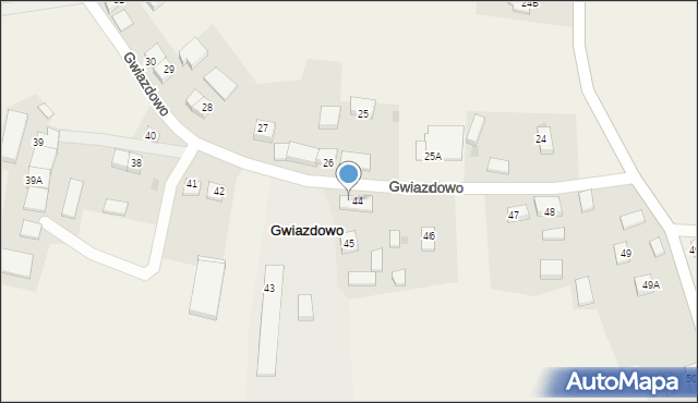 Gwiazdowo, Gwiazdowo, 44a, mapa Gwiazdowo