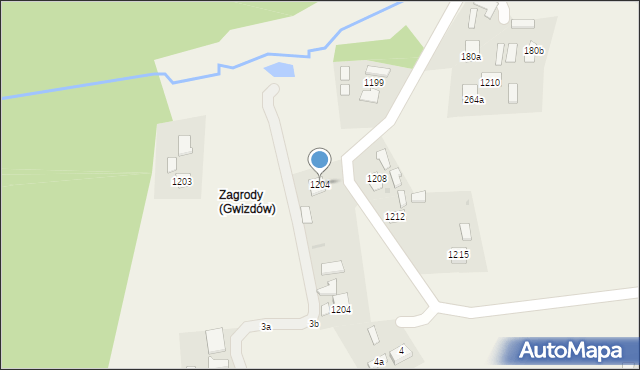 Gwizdów, Gwizdów, 1204, mapa Gwizdów