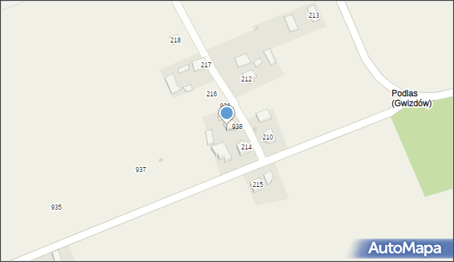 Gwizdów, Gwizdów, 939, mapa Gwizdów