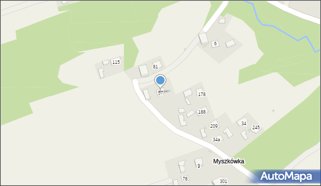 Gwoździec, Gwoździec, 57, mapa Gwoździec