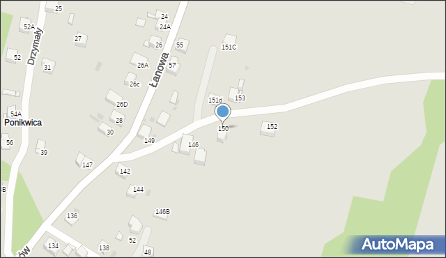 Jaworzno, Gwardzistów, 150, mapa Jaworzno