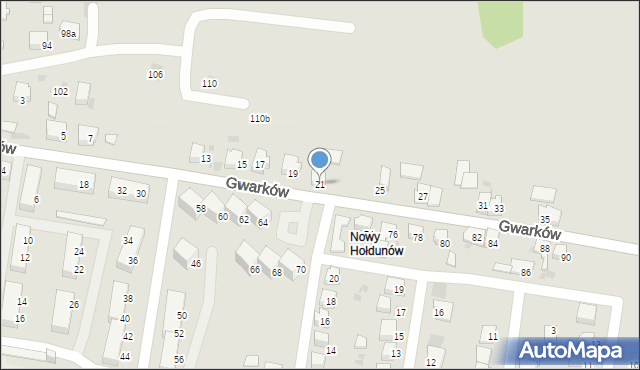 Lędziny, Gwarków, 21, mapa Lędziny