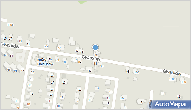 Lędziny, Gwarków, 35, mapa Lędziny