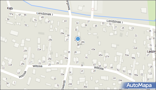 Radzyń Podlaski, Gwardii, 28, mapa Radzyń Podlaski