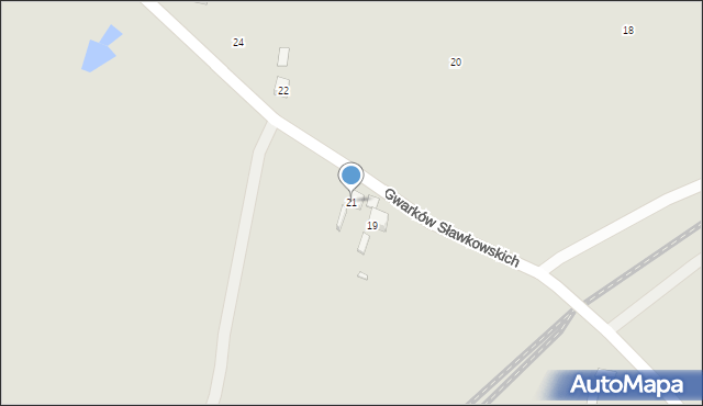 Sławków, Gwarków Sławkowskich, 21, mapa Sławków