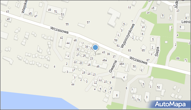 Wieleń, Gwarna, 28, mapa Wieleń