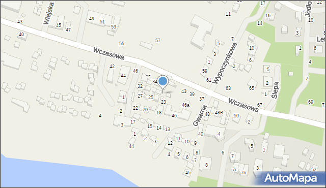 Wieleń, Gwarna, 29, mapa Wieleń