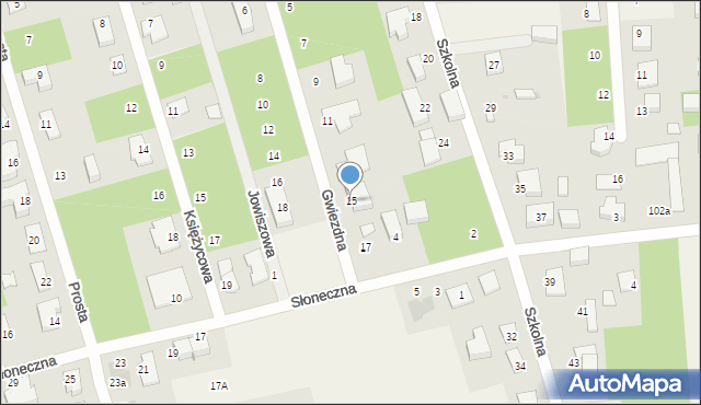 Wierzchowisko, Gwiezdna, 15, mapa Wierzchowisko