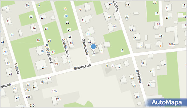 Wierzchowisko, Gwiezdna, 17, mapa Wierzchowisko