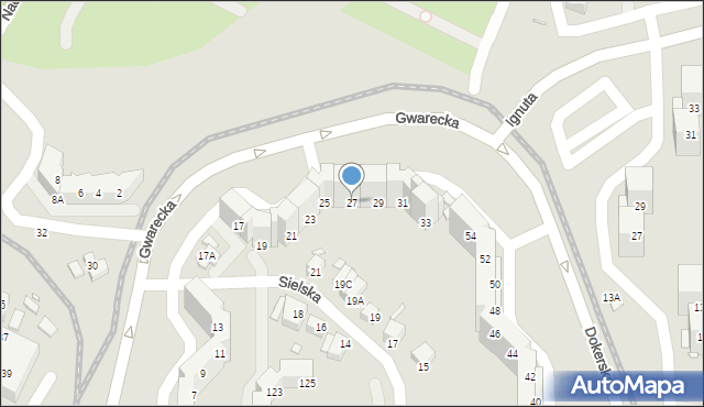Wrocław, Gwarecka, 27, mapa Wrocławia