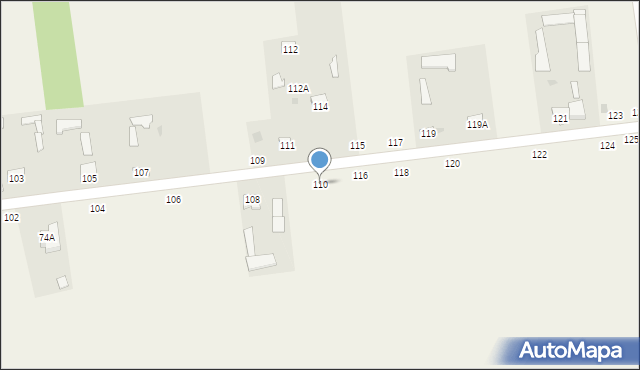 Gzowice, Gzowice, 110, mapa Gzowice