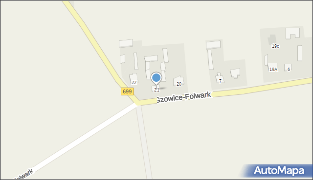 Gzowice-Folwark, Gzowice-Folwark, 21, mapa Gzowice-Folwark