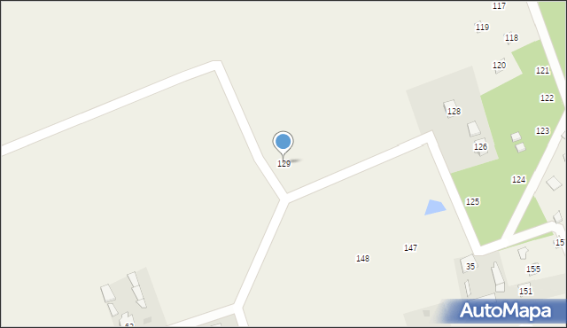 Gzowo, Gzowo, 129, mapa Gzowo