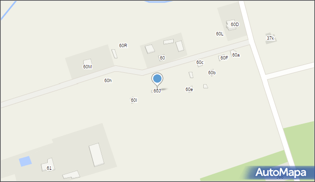 Gzowo, Gzowo, 60J, mapa Gzowo