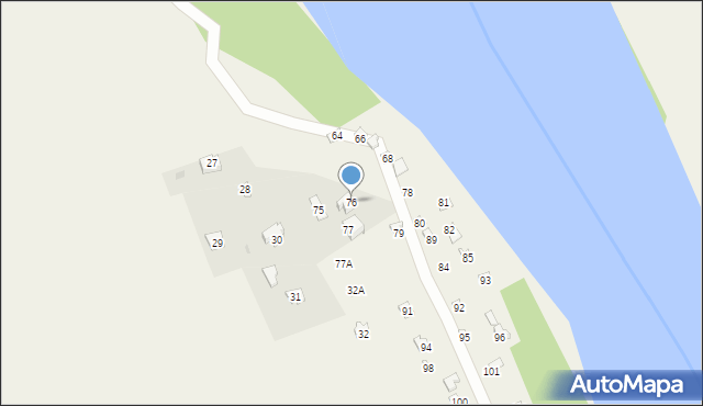 Gzowo, Gzowo, 76, mapa Gzowo