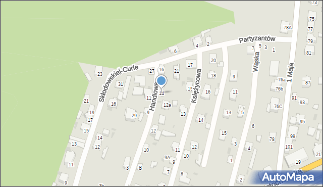 Blachownia, Handlowa, 14, mapa Blachownia