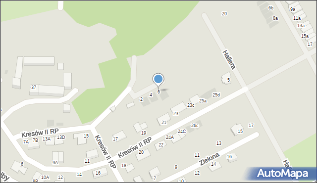 Bolesławiec, Hallera Józefa, gen., 6, mapa Bolesławca