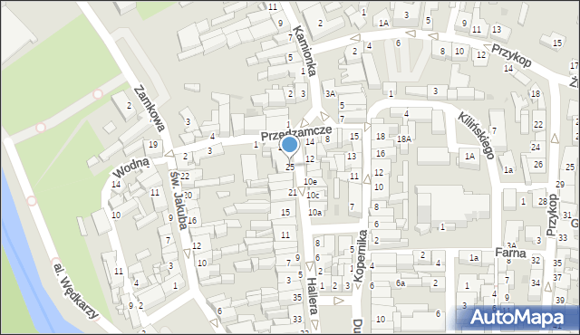 Brodnica, Hallera Józefa, gen., 25, mapa Brodnica