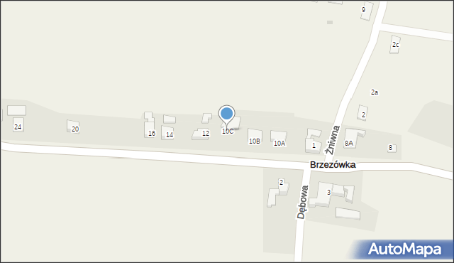 Brzezówka, Hażlaska, 10C, mapa Brzezówka