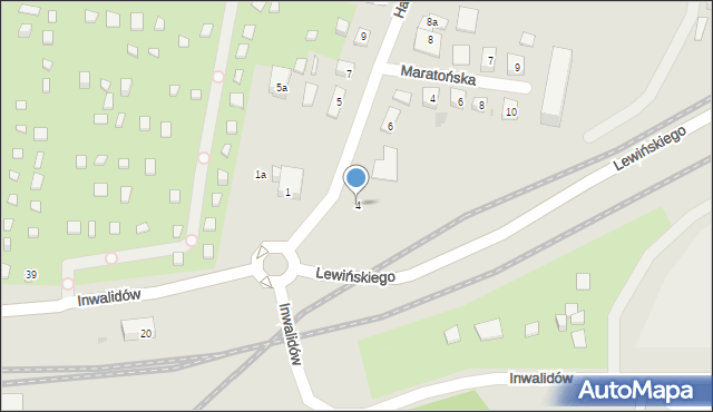 Bydgoszcz, Harcerska, 4, mapa Bydgoszczy