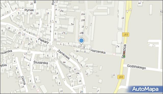 Chodzież, Harcerska, 2, mapa Chodzież