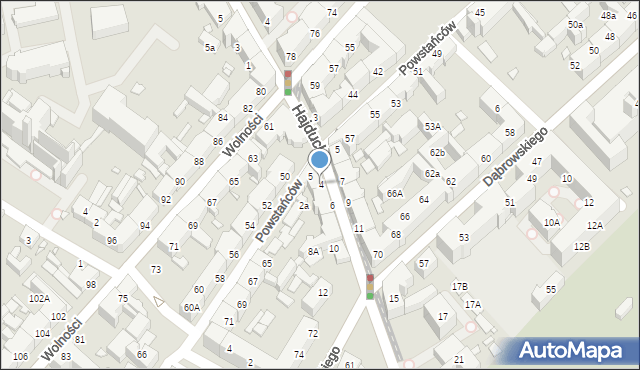 Chorzów, Hajducka, 4, mapa Chorzów