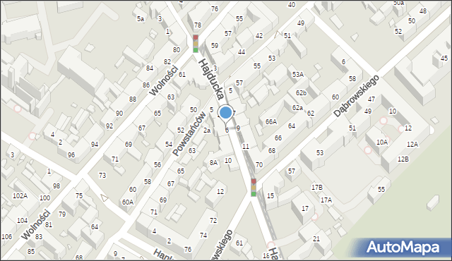 Chorzów, Hajducka, 6, mapa Chorzów