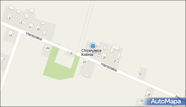 Chrzanowice, Haraziaka Zenona, ks., 21, mapa Chrzanowice