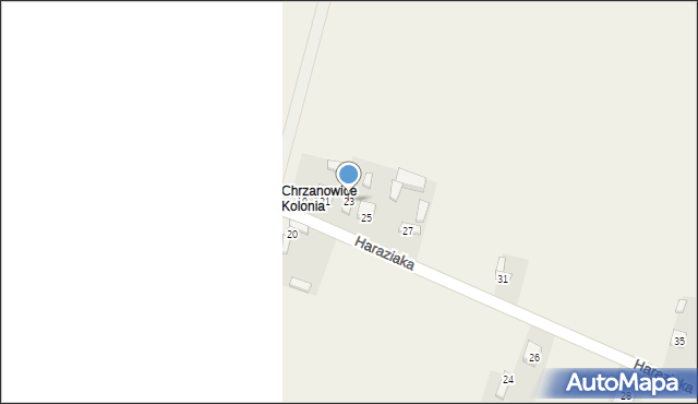 Chrzanowice, Haraziaka Zenona, ks., 23, mapa Chrzanowice