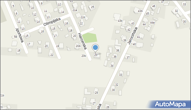 Cielcza, Harcerska, 23, mapa Cielcza