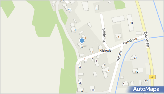 Czernichów, Handlowa, 12, mapa Czernichów