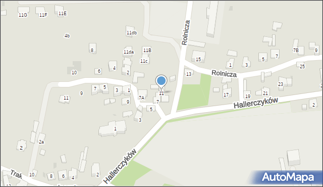 Dąbrowa Górnicza, Hallerczyków, 11, mapa Dąbrowa Górnicza