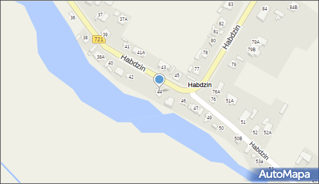 Habdzin, Habdzin, 44, mapa Habdzin