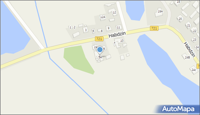 Habdzin, Habdzin, 5A, mapa Habdzin