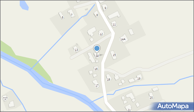 Haczów, Haczów, 14, mapa Haczów