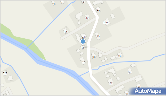 Haczów, Haczów, 16, mapa Haczów