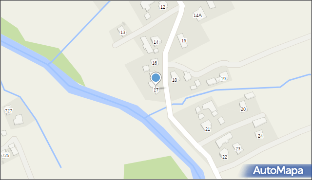 Haczów, Haczów, 17, mapa Haczów