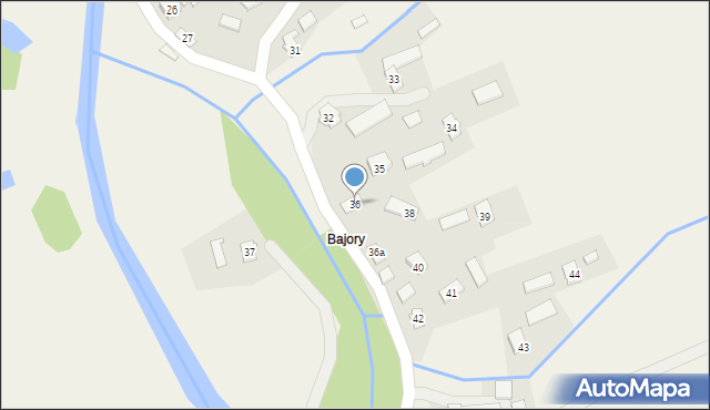 Haczów, Haczów, 36, mapa Haczów