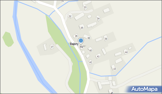 Haczów, Haczów, 36a, mapa Haczów