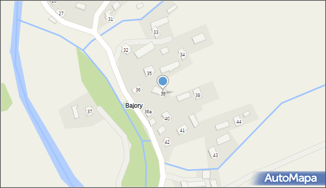 Haczów, Haczów, 38, mapa Haczów