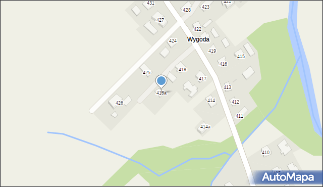 Haczów, Haczów, 418a, mapa Haczów