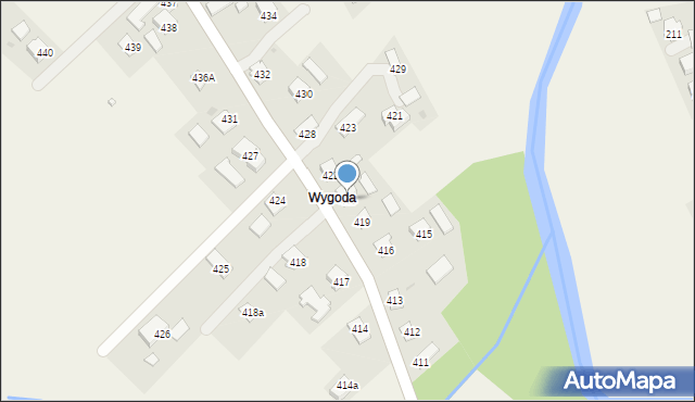 Haczów, Haczów, 420, mapa Haczów