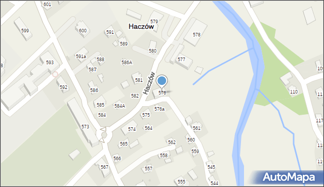 Haczów, Haczów, 576, mapa Haczów