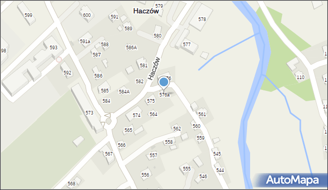 Haczów, Haczów, 576a, mapa Haczów