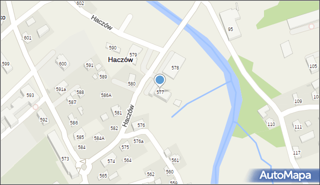 Haczów, Haczów, 577, mapa Haczów