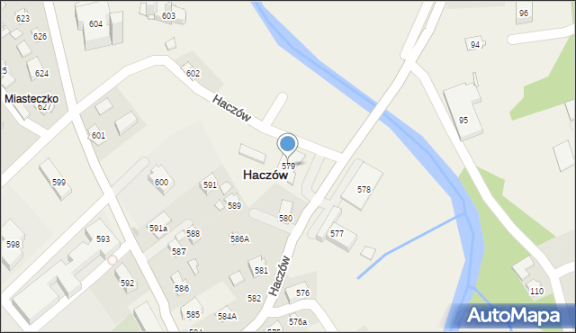 Haczów, Haczów, 579, mapa Haczów