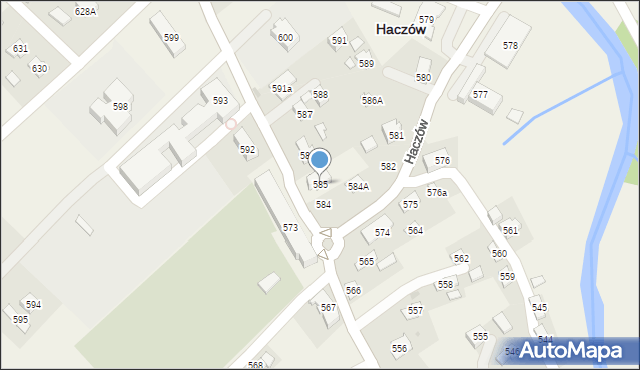 Haczów, Haczów, 585, mapa Haczów