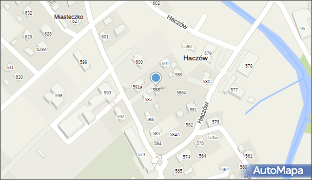 Haczów, Haczów, 588, mapa Haczów